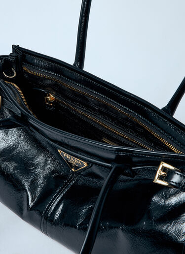 Prada ミディアム レザーハンドバッグ ブラック pra0260033