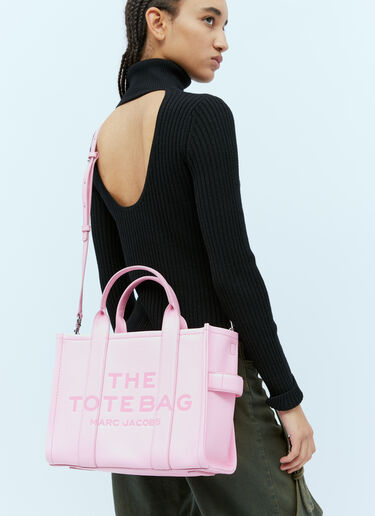 Marc Jacobs Leather Medium Tote Bag Pink mcj0254004