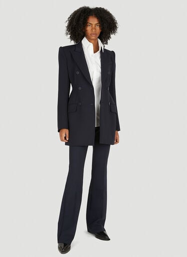 Fitted Double Breasted Blazer Sportmax Fitted Double Breasted Blazer Dark Blue spx0250021