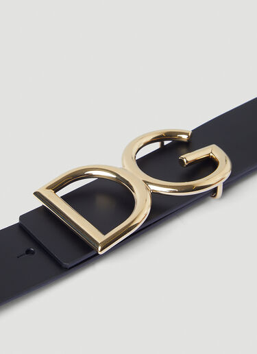 Dolce & Gabbana 徽标铭牌腰带 黑色 dol0145020