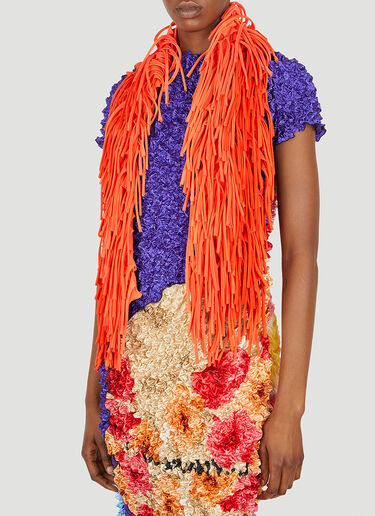 Paula Canovas del Vas Fringe Scarf Orange pcd0248014