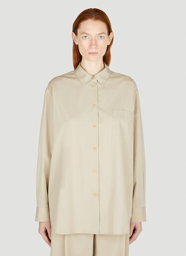 The Row Brant Shirt Beige row0251001