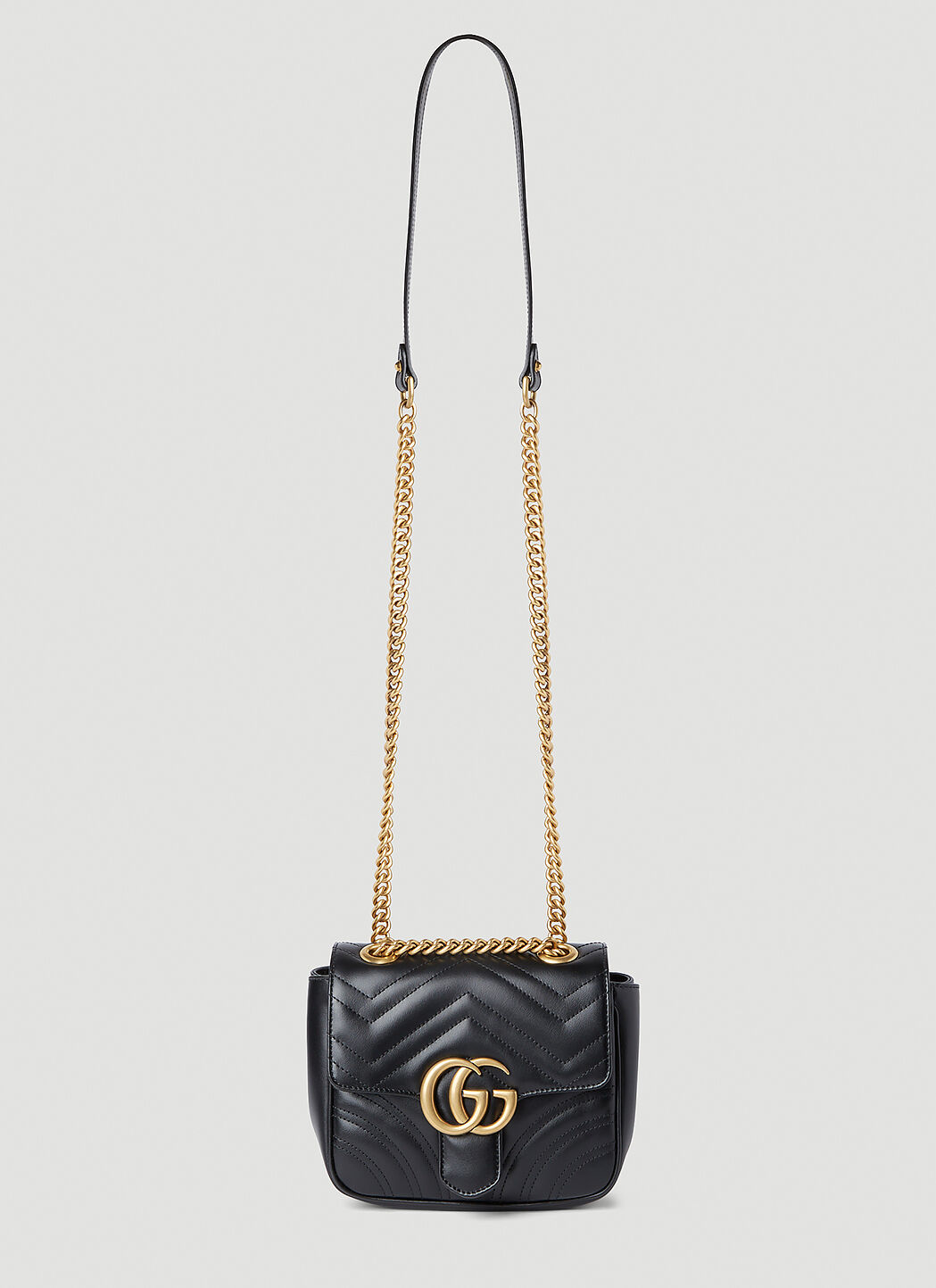 Gucci GG Marmont 2 Mini Shoulder Bag in Black LN CC