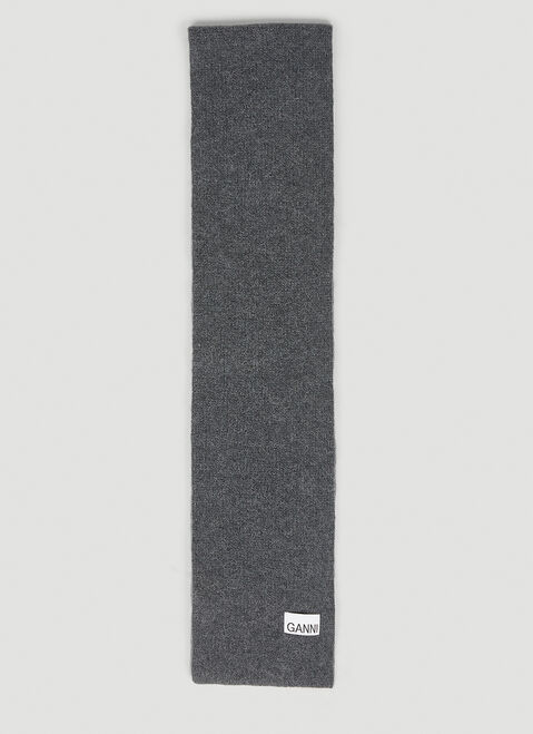 Saint Laurent Wool Scarf Brown sla0253160