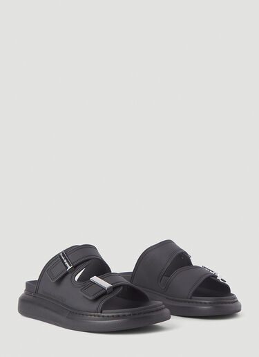 Alexander McQueen Hybrid Rubber Slides Black amq0145075