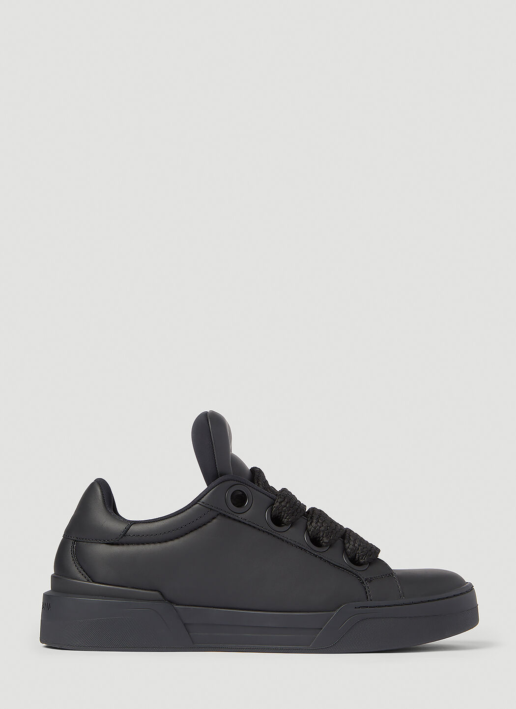 Dolce & Gabbana Nappa Leather Mega Skate Sneakers Black dol0154004