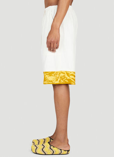 Marni x No Vacancy Colour Block Cuff Shorts Cream mvy0153008