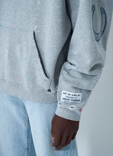 Gallery Dept. Distressed Chateau Raunch Hooded Sweatshirt Grey gdp0160062
