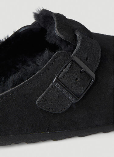 Birkenstock Boston Shearling Mules Black brk0349011