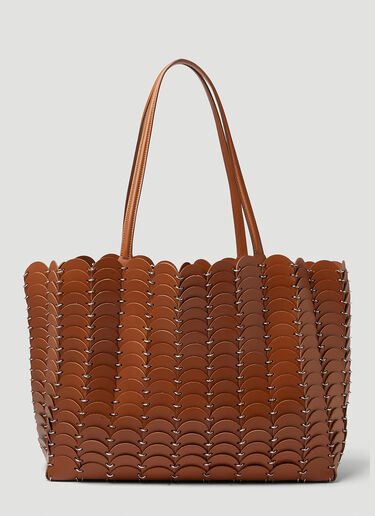 Rabanne Pacoio Cabas Tote Bag Brown pac0250055