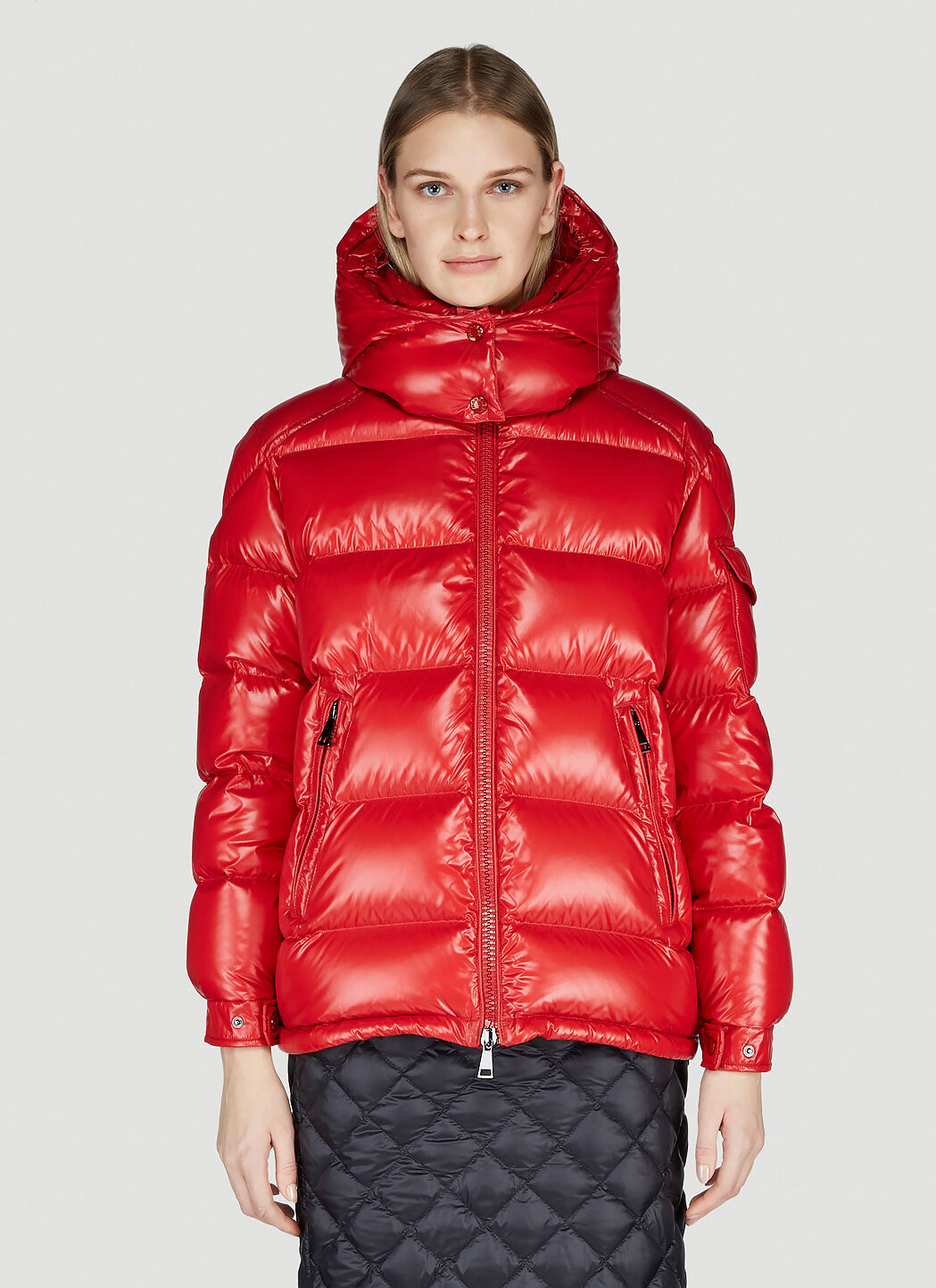 Womens moncler coat sale red