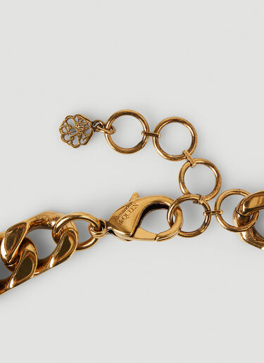 Alexander McQueen Curb Chain Choker Necklace Gold amq0247062