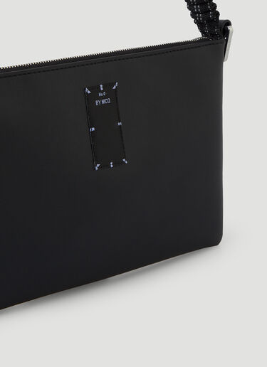 MCQ Icon Zero Ruched Strap Shoulder Bag Black mkq0245032