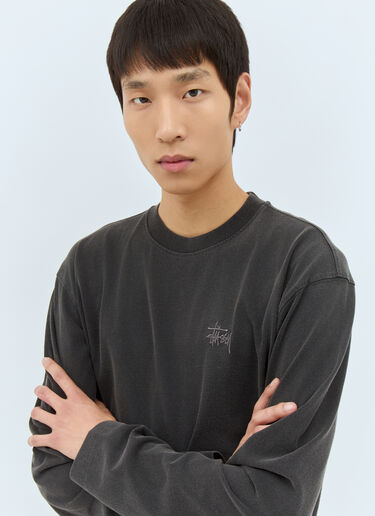 Stüssy 重磅水洗圆领运动衫 黑色 sts0158010