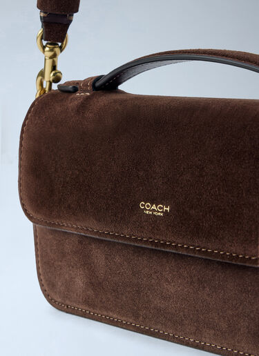 LN-CC® - Coach: New York Elora Top Handle Crossbody Bag - Brown Coach New York Elora Top Handle Crossbody Bag Brown coa0266032