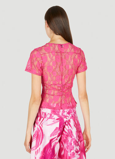 Collina Strada Gina Floral Lace T-Shirt Pink cst0249005