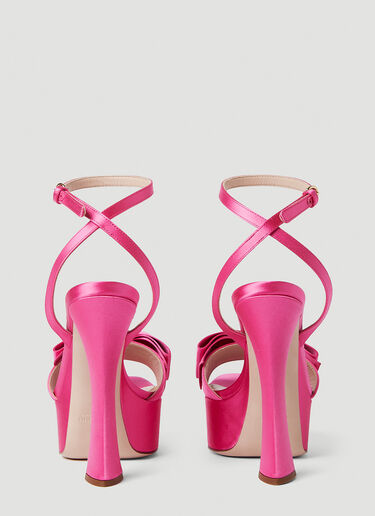 Miu Miu Bow Front Platforms Pink miu0250054