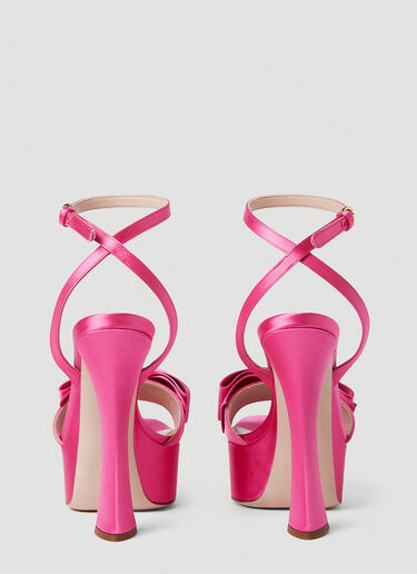 Miu Miu Bow Front Platforms Pink miu0250054