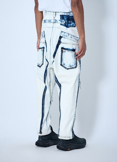Junya Watanabe Deconstructed Panelled Denim Trousers White jwn0164004