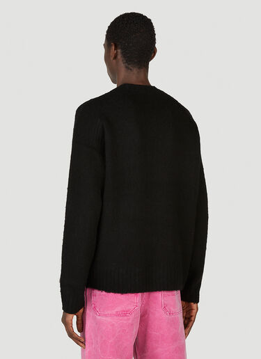 Acne Studios Logo Embroidery Sweater Black acn0152006