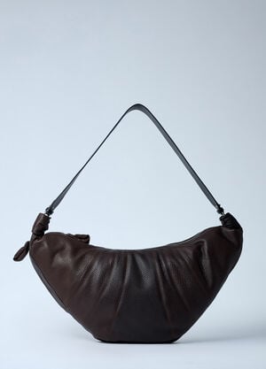 Lemaire Large Rail Belt Croissant Shoulder Bag Brown lem0362017