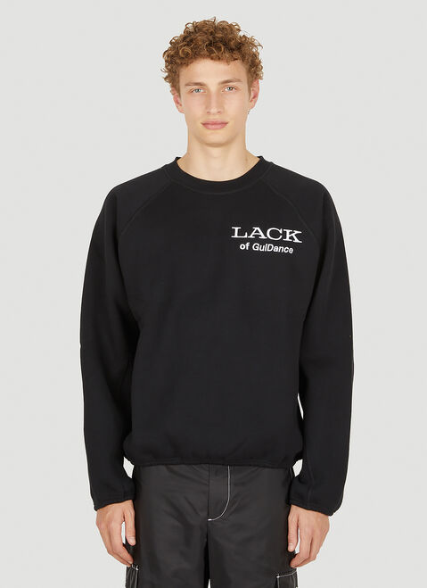 Lack of Guidance Alessandro Sweatshirt Black log0150003