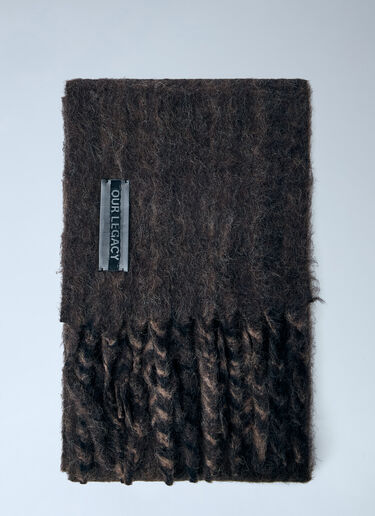 Our Legacy Estate Scarf Dark Brown our0365067