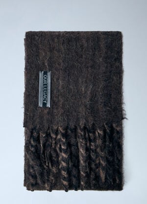 Our Legacy Estate Scarf Dark Brown our0365067