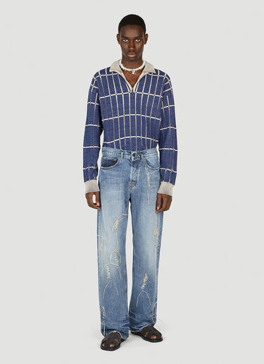 Le Pull Malha Sweater Jacquemus Le Pull Malha Sweater Blue jac0151018