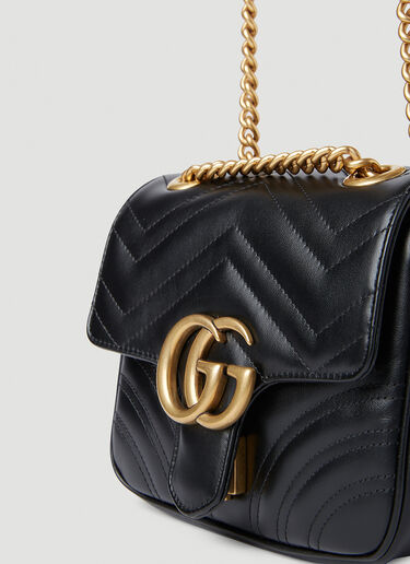GG Marmont 2 Mini Shoulder Bag Gucci GG Marmont 2 Mini Shoulder Bag Black guc0252027