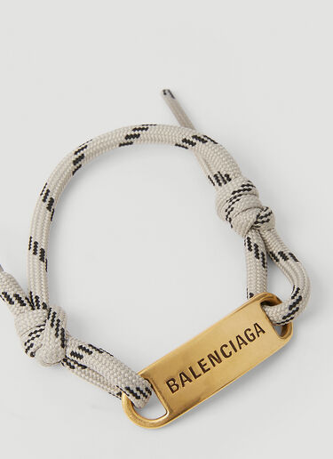 Balenciaga 铭牌绳式手环 米色 bal0151079