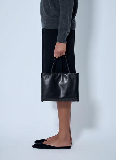 LN-CC® - The Row: Large Cecily Top Handle Tote Bag - Black The Row Large Cecily Top Handle Tote Bag Black row0265034