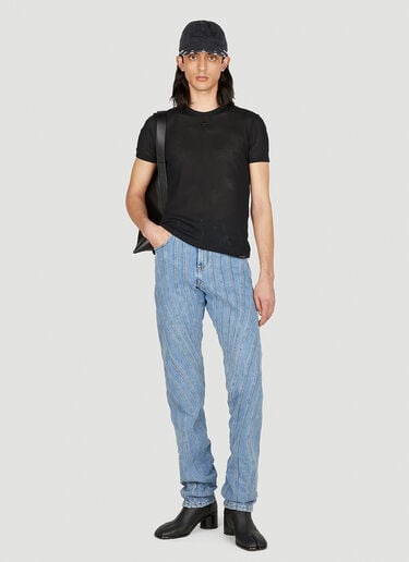 Mesh T-Shirt Courrèges Mesh T-Shirt Black cou0152009