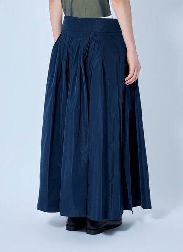 LN-CC® - Max Mara: Pleated Maxi Skirt - Navy Max Mara Pleated Maxi Skirt Navy max0265201