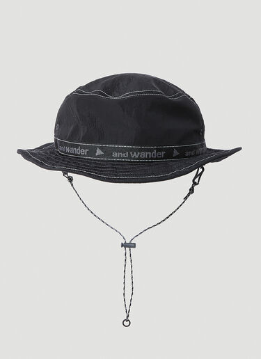 And Wander JQ Tape Bucket Hat Grey anw0149018