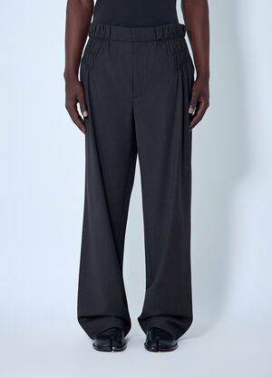 Kiko Kostadinov Elasticated Waist Tailored Trousers Brown kko0164001