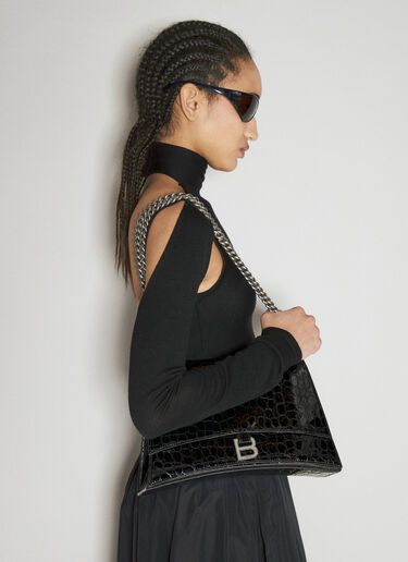 中号 Crush 链带单肩包 Balenciaga 中号 Crush 链带单肩包 黑色 bal0255078