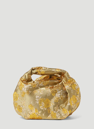 Dries Van Noten Twisted Handle Handbag Gold dvn0253006
