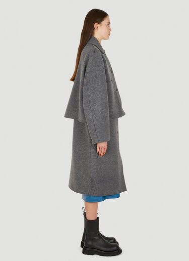 KASSL Editions Layered Coat Grey kas0251003