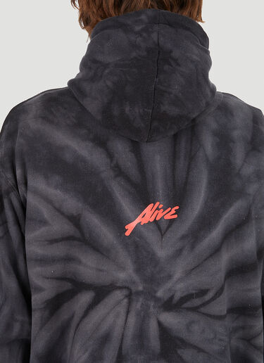 Alive & More Vinyl Dyed Hooded Sweatshirt Black aam0146006