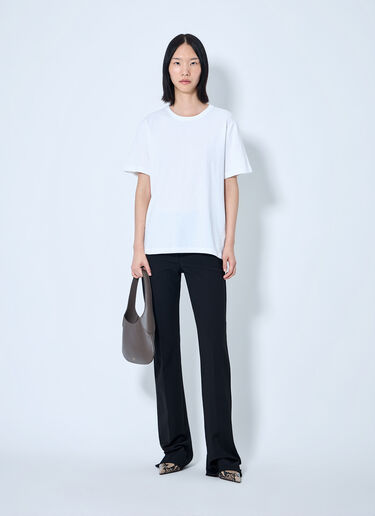 LN-CC® - Khaite: Crewneck Cotton T-Shirt - White Khaite Crewneck Cotton T-Shirt White kha0265016