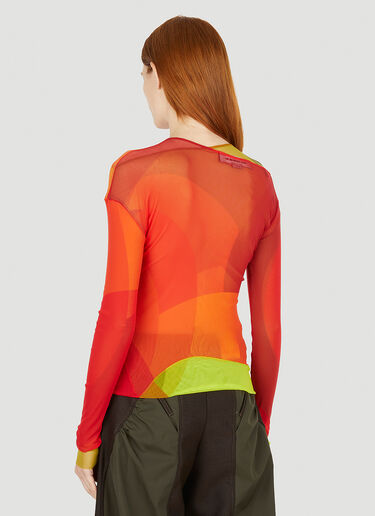 Paula Canovas del Vas Reversible Graphic Mesh Top Multicolour pcd0250007
