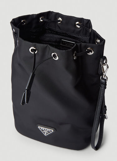 Prada Drawstring Bucket Bag Black pra0245066