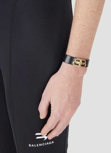 Balenciaga BB Slim Cuff Bracelet Black bal0245082