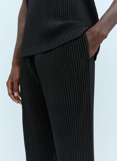 MC August Pleated Knit Pants Homme Plissé Issey Miyake MC August Pleated Knit Pants Black hmp0154005