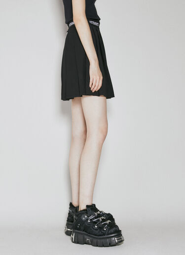 로고 프린트 스쿨 걸 스커트 VETEMENTS 로고 프린트 스쿨 걸 스커트 블랙 vet0254015