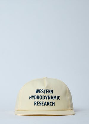Western Hydrodynamic Research Logo Motif Baseball Cap White whr0156002