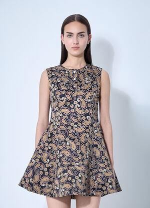 Chopova Lowena Printed Tea Dress Pink cho0260001
