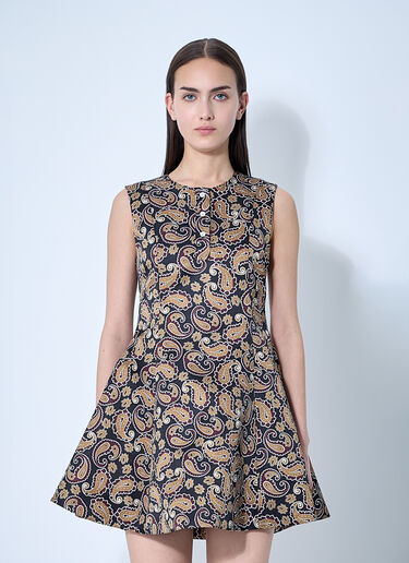 JW Anderson Printed Tea Dress Brown jwa0260004