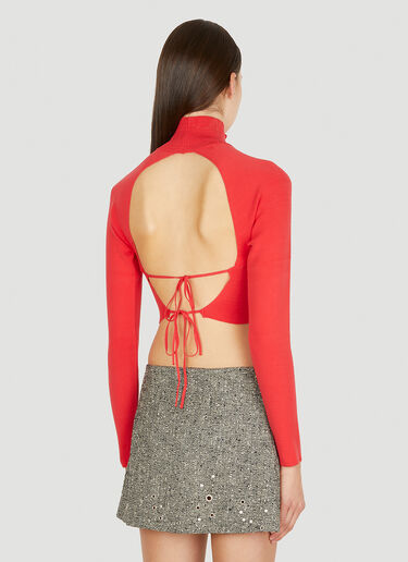 Rokh Open Back CropTop Red rok0250005